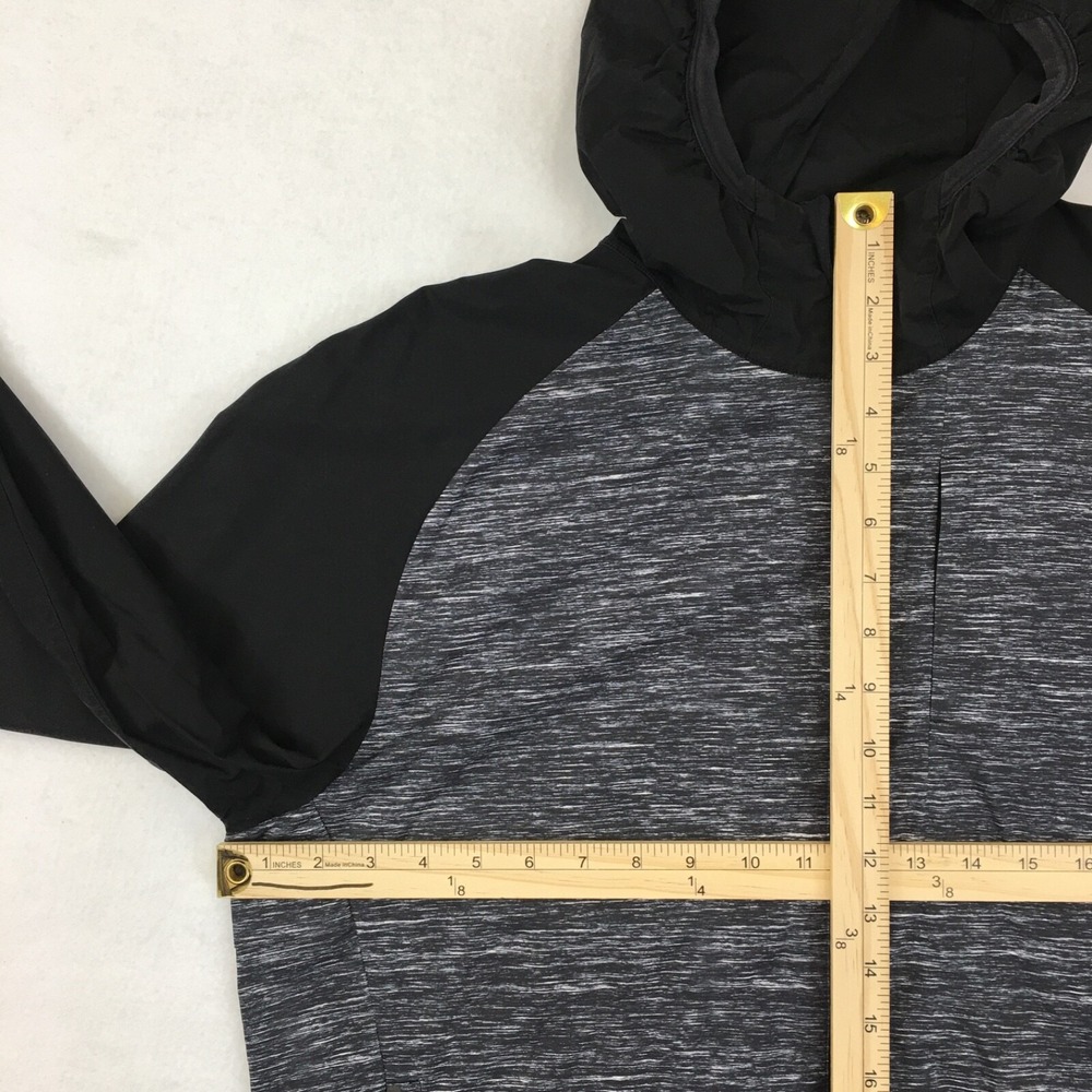 Lululemon Pack-It Jacket Windbreaker Black Gray Mens Large Hood Full Zip Vented - Picture 7 of 8